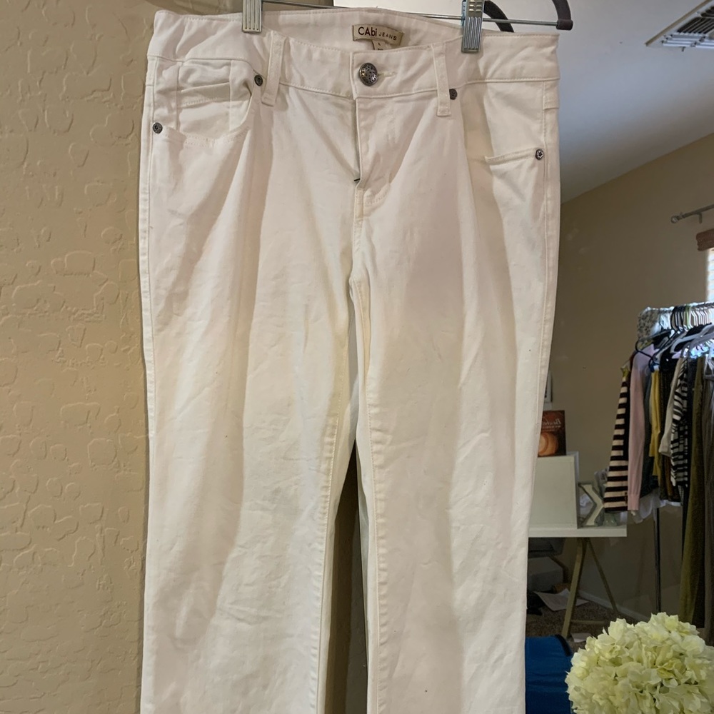 Vintage white Cabi jean